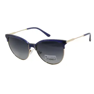 Metal Temple Half Frame Custom Acetate Sunglasses Cat Eye Sunglasses With Nose Pad